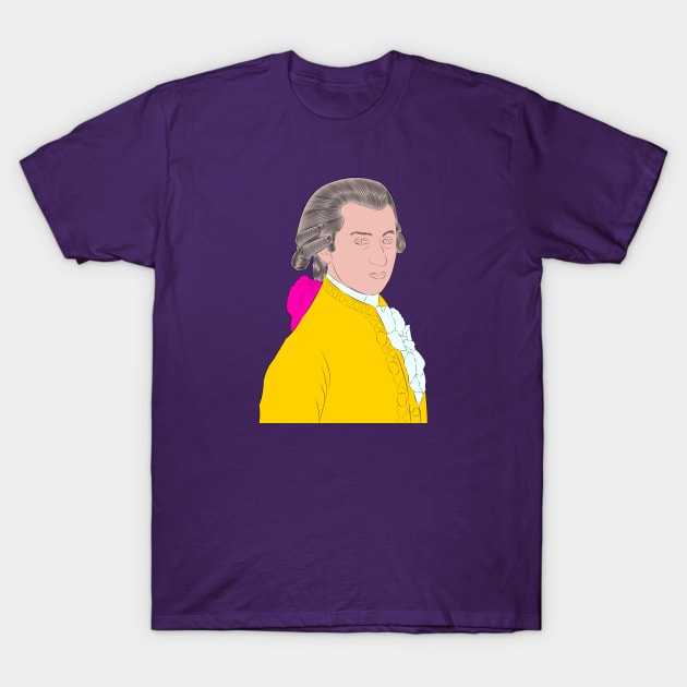 Wolfgang Amadeus Mozart - Portrait T-Shirt by LiLian-Kaff